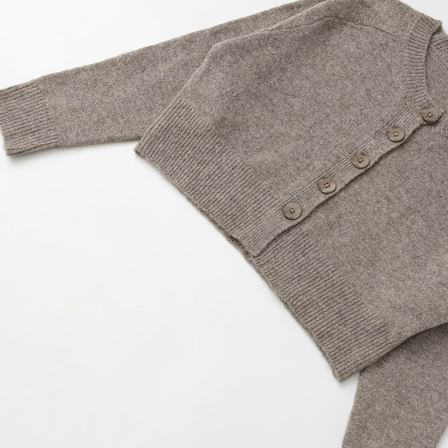 Cárdigan de punto - Suéter abotonado para mujer - Prenda de abrigo informal de moda KUN-00071