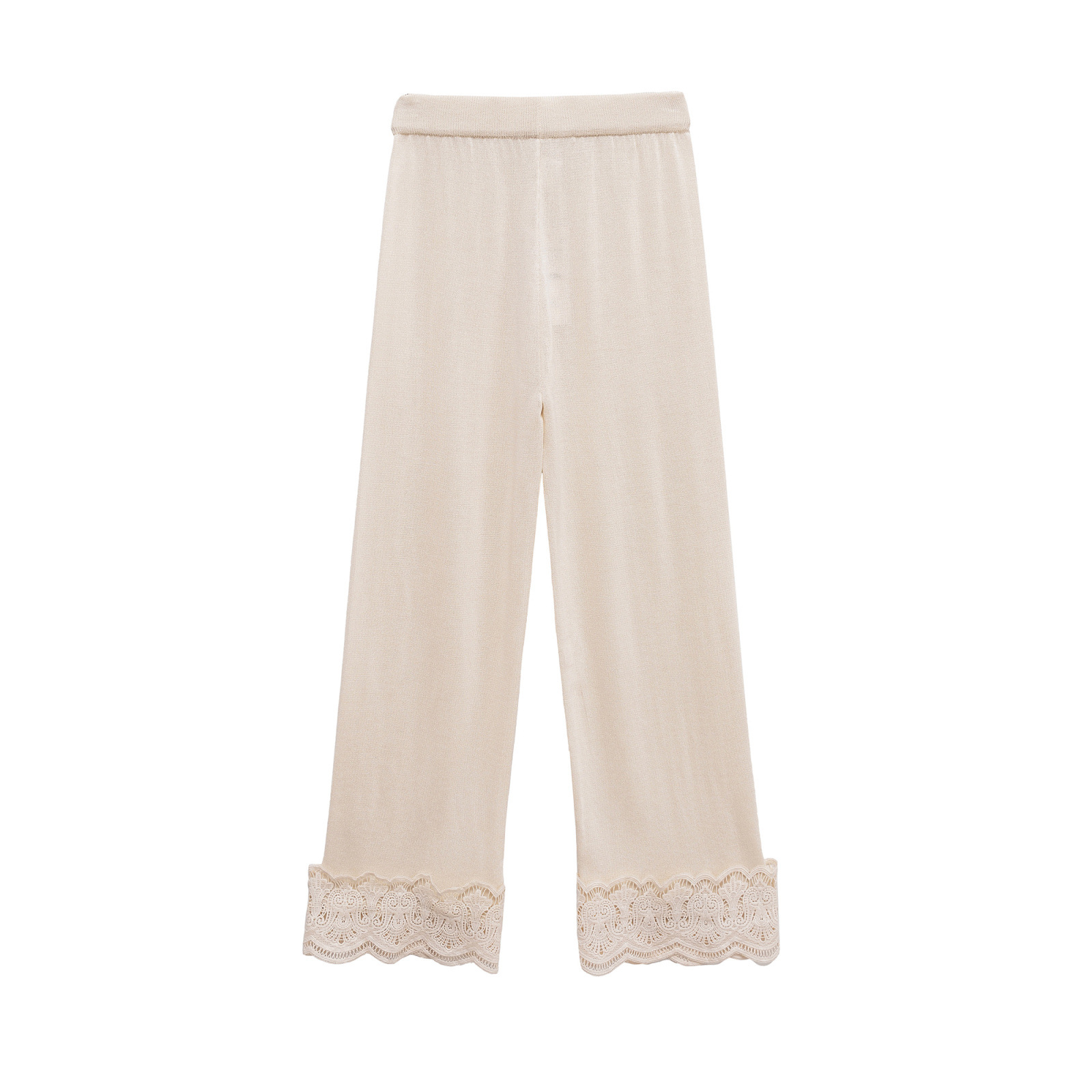 Women's Floral Lace Patchwork Casual Pants KUN-00036