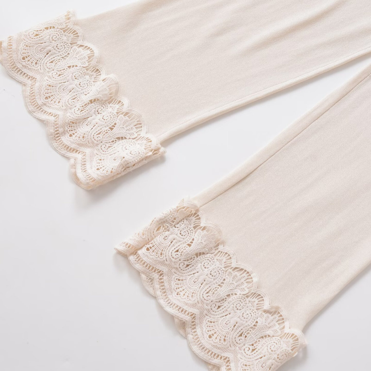 Women's Floral Lace Patchwork Casual Pants KUN-00036