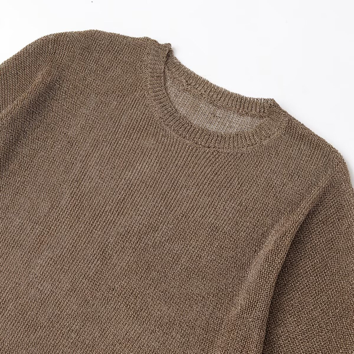 Knit Top Metallic Sheen Elegant Sweater KUN-00003