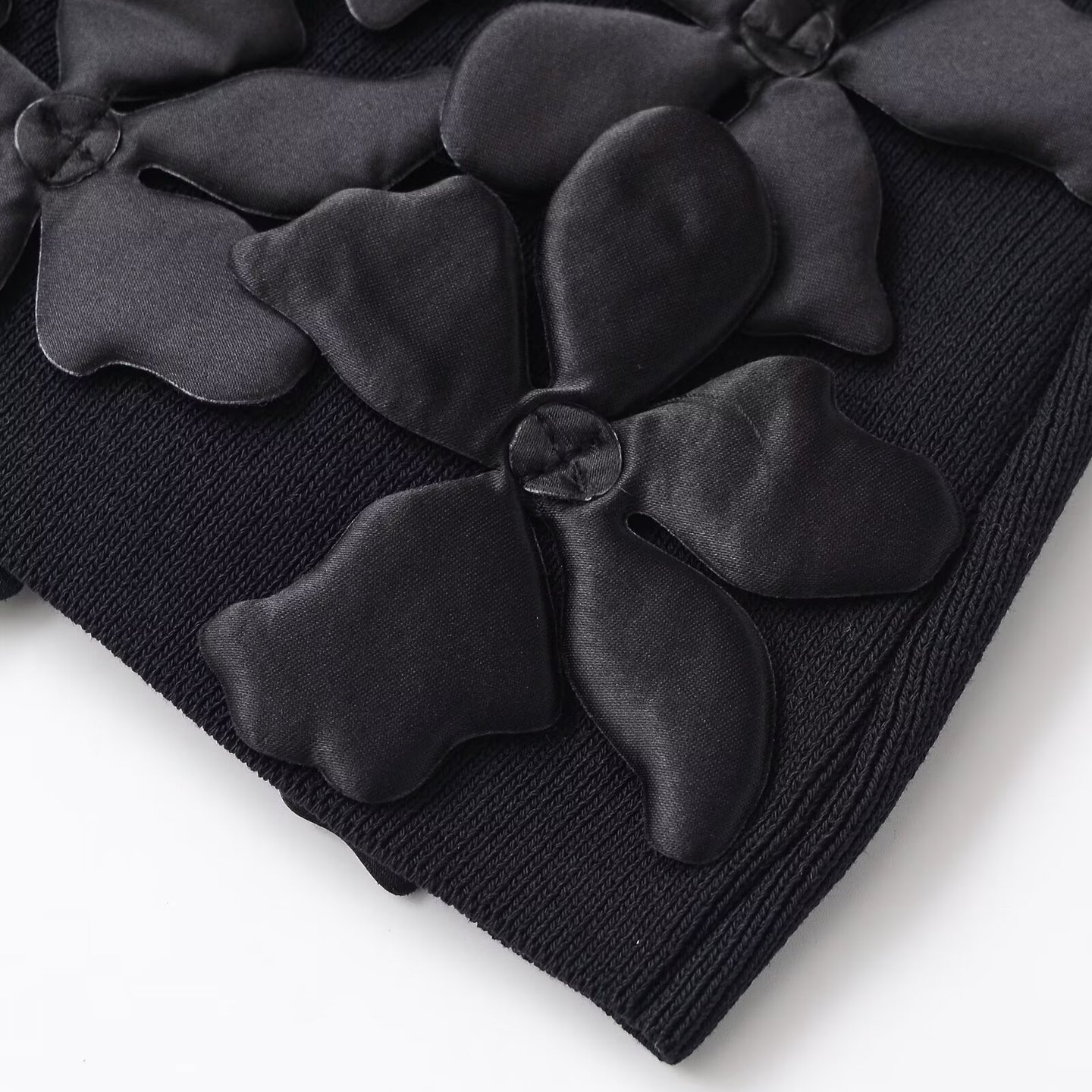 Knit Mini Skirt - Floral Y2K Style KUN-00026