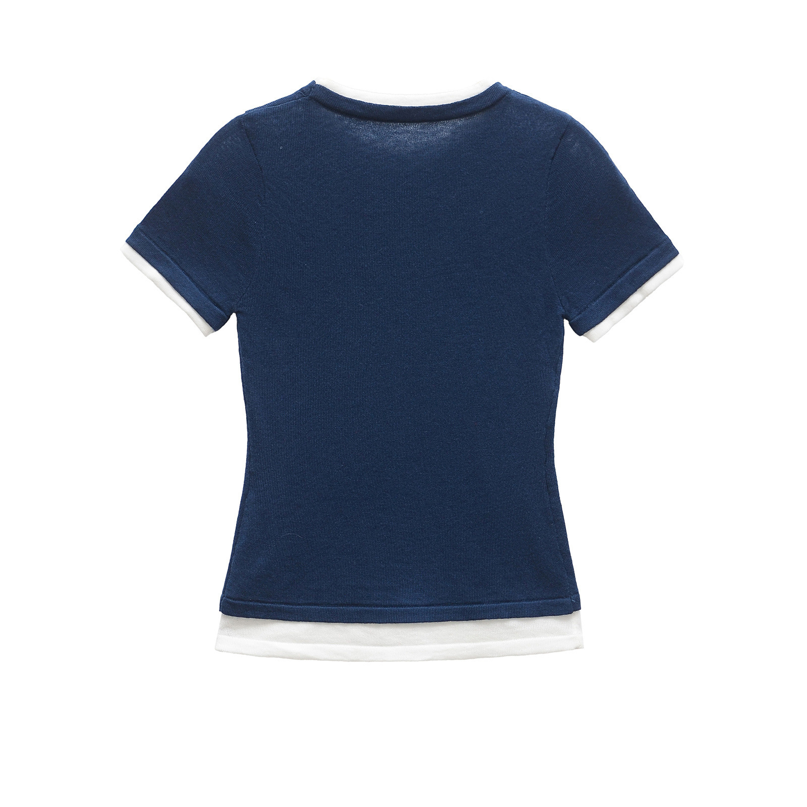 Women's Double Layer T-Shirt Classic Fashion Versatile KUN-00004