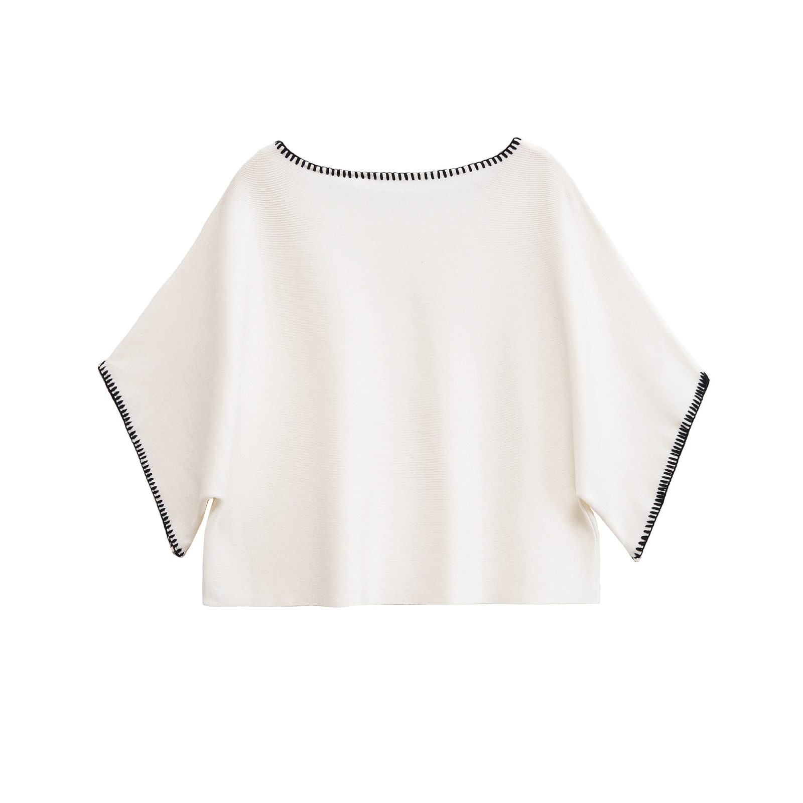 Conjunto de vestido y top de punto - Bordado en bloques de color KUN-00124