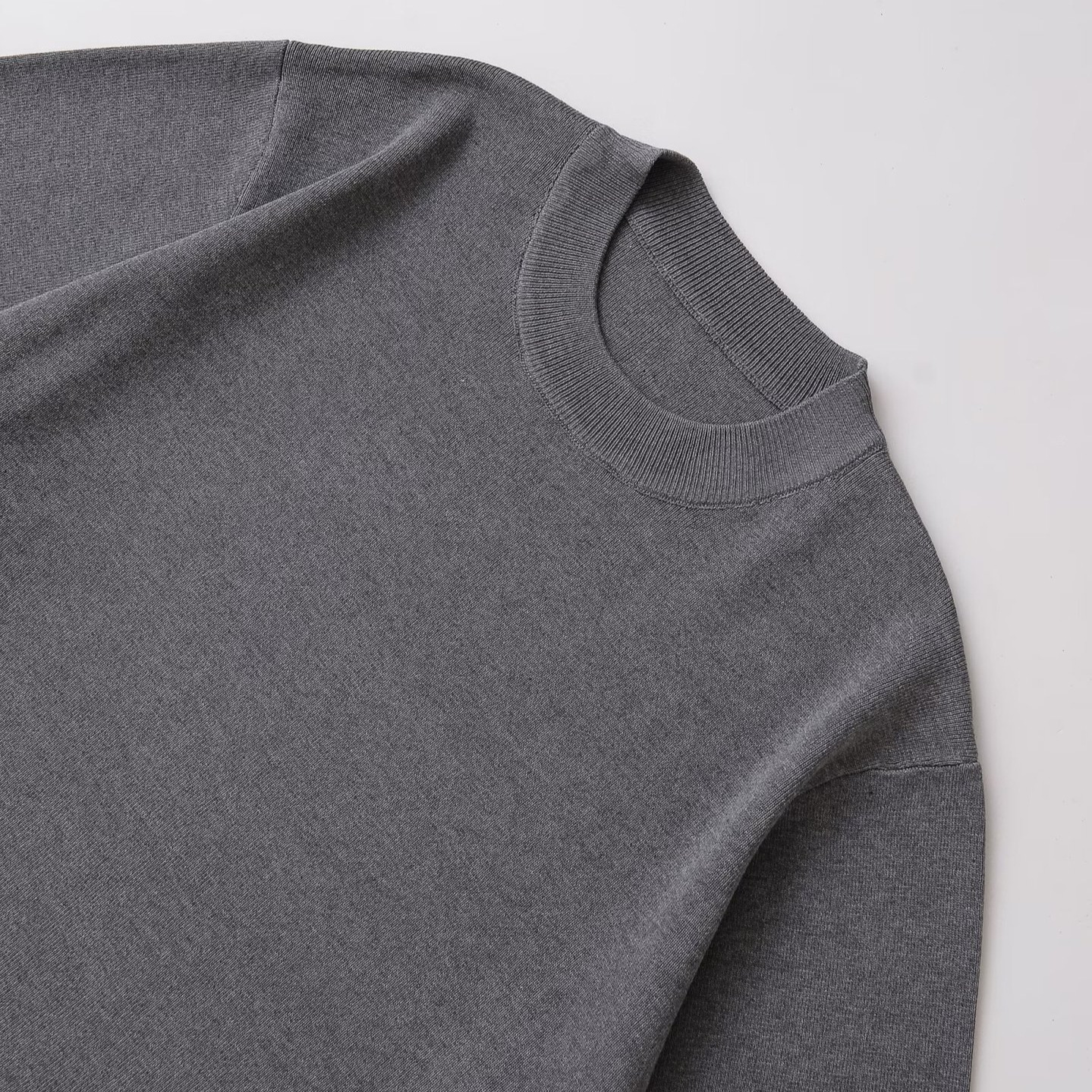 Knit Top Women's Short Sleeve Plain Loose Fit KUN-00014