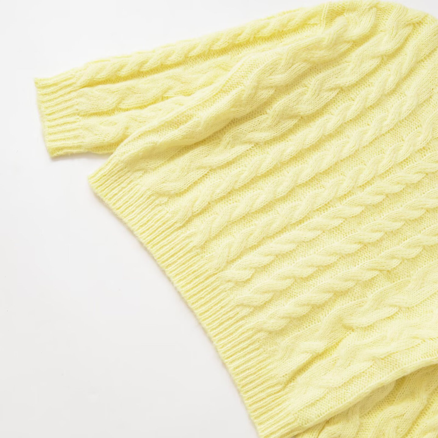 Knit Sweater Cable Knit Pullover - Stylish Women's Top KUN-00011