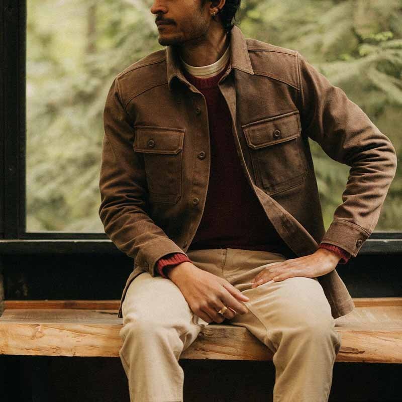 Men's Retro Style Casual Shirt with Pockets