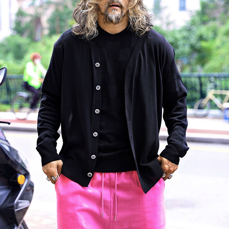 Ademend, casual vest van wolmix voor heren, perfect voor de winter.