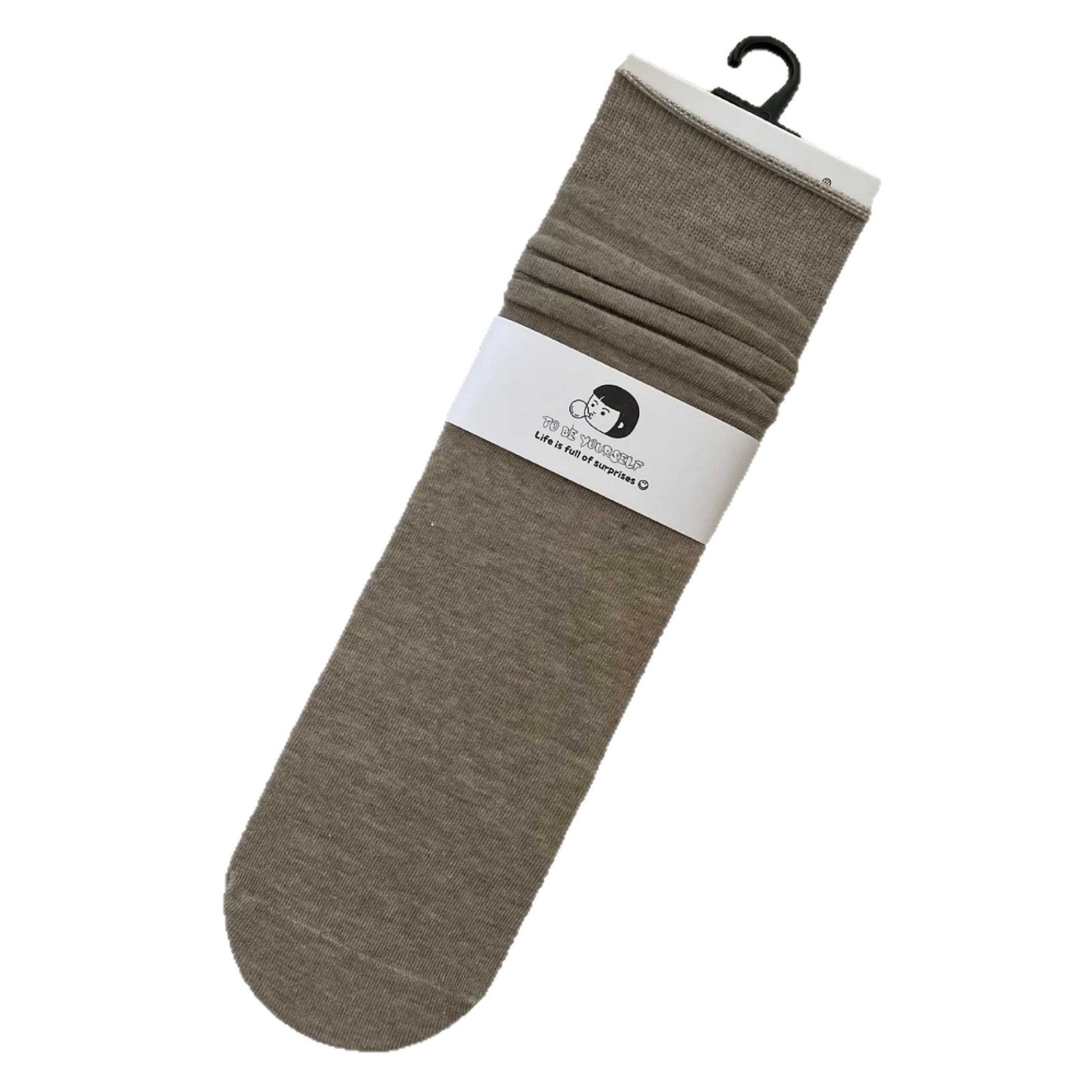 Cotton Women's Ribbed Slouch Crew Socks