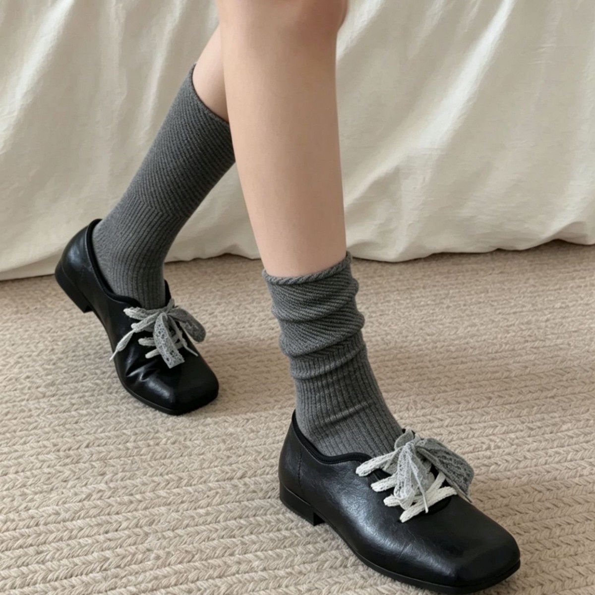 Women's Textured Slouch Crew Socks
