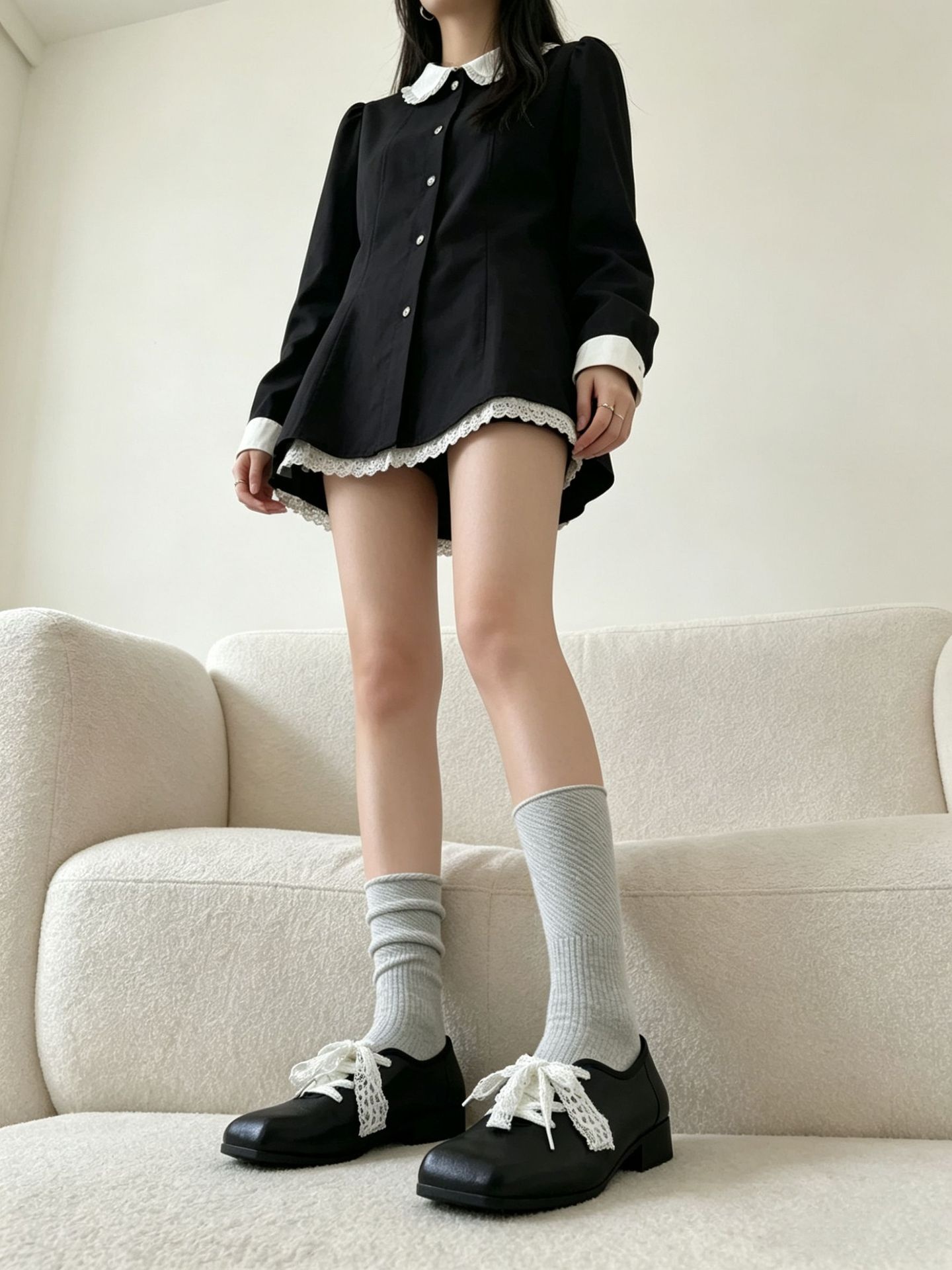 Women's Textured Slouch Crew Socks