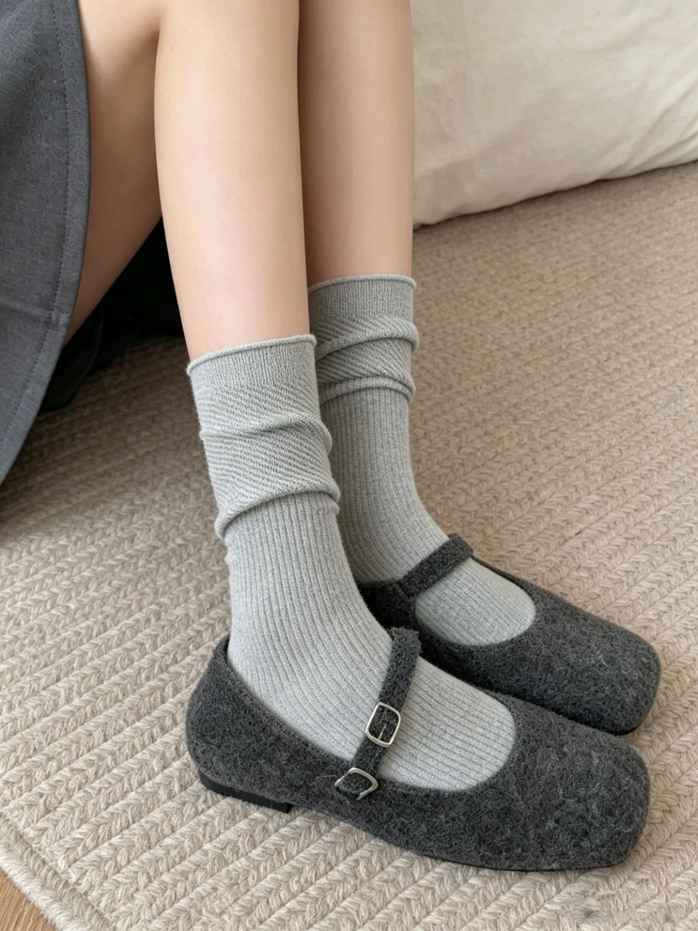 Women's Textured Slouch Crew Socks