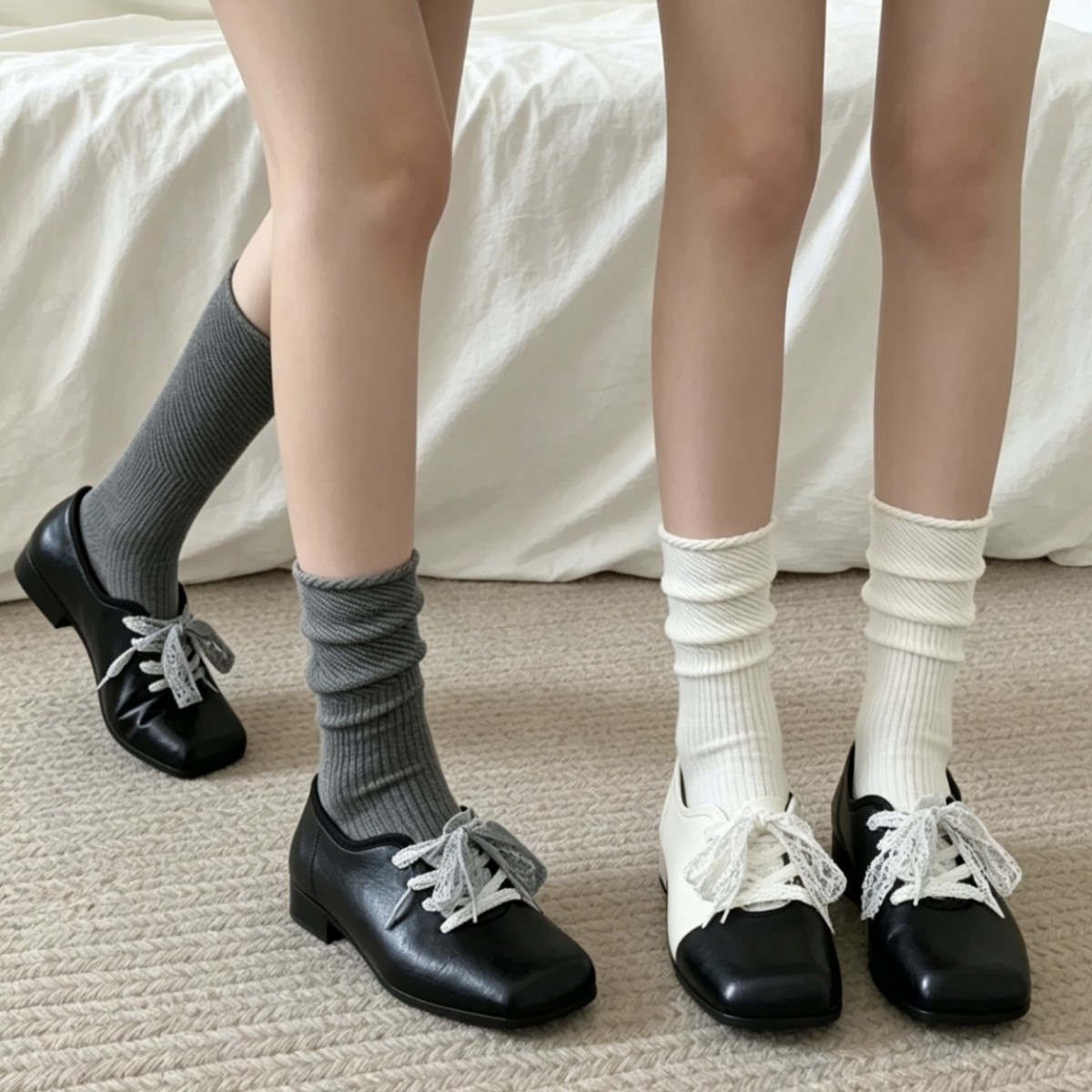 Women's Textured Slouch Crew Socks