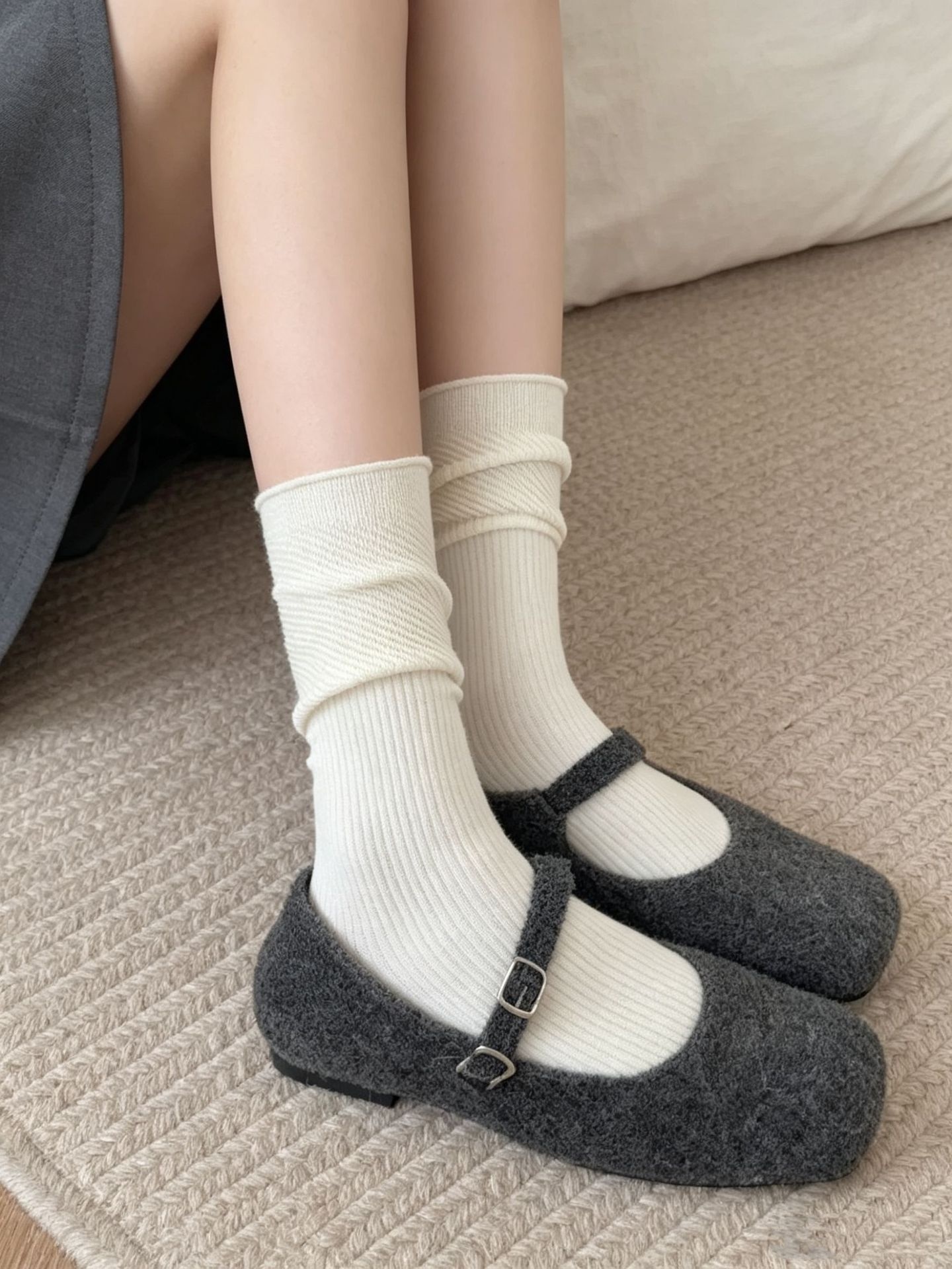 Women's Textured Slouch Crew Socks
