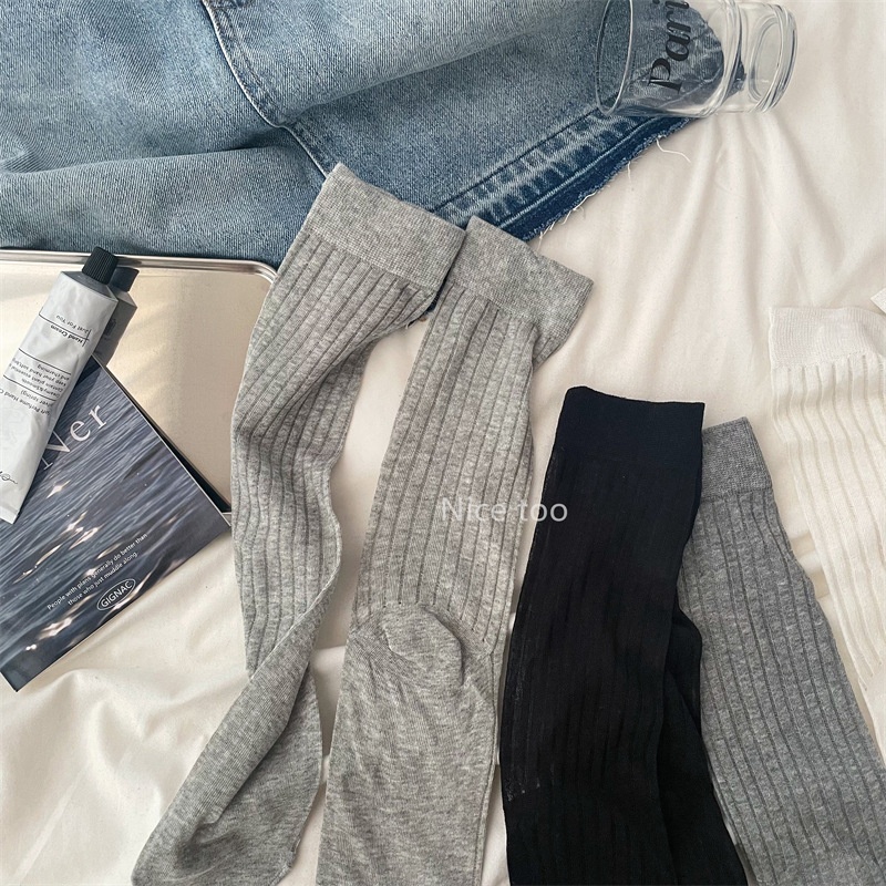 Women's Sheer Ribbed Crew Socks