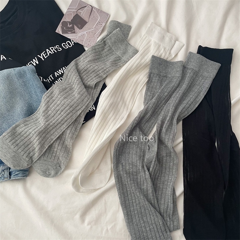 Women's Sheer Ribbed Crew Socks