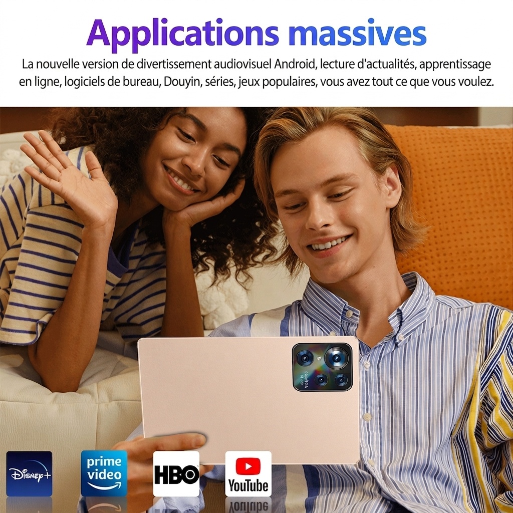 Tablette PC HD Pad8Max 10,1" - 4 Go de RAM, 32 Go de stockage (Compatible avec Google Play)