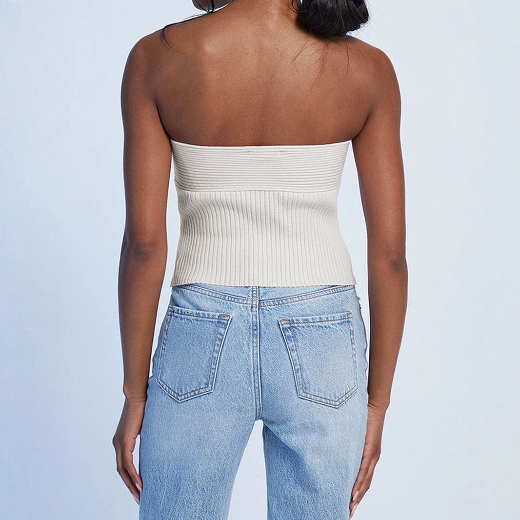 African Print Bandeau Top Summer Beach Vacation Crop Top SSU-00035