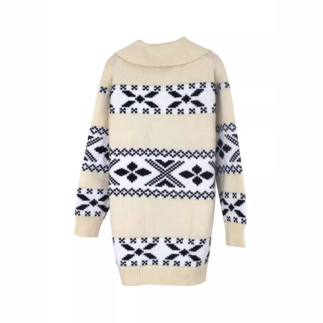 Women's Long Sleeve Knit Cardigan Sweater - Casual Fall Winter SSU-00108