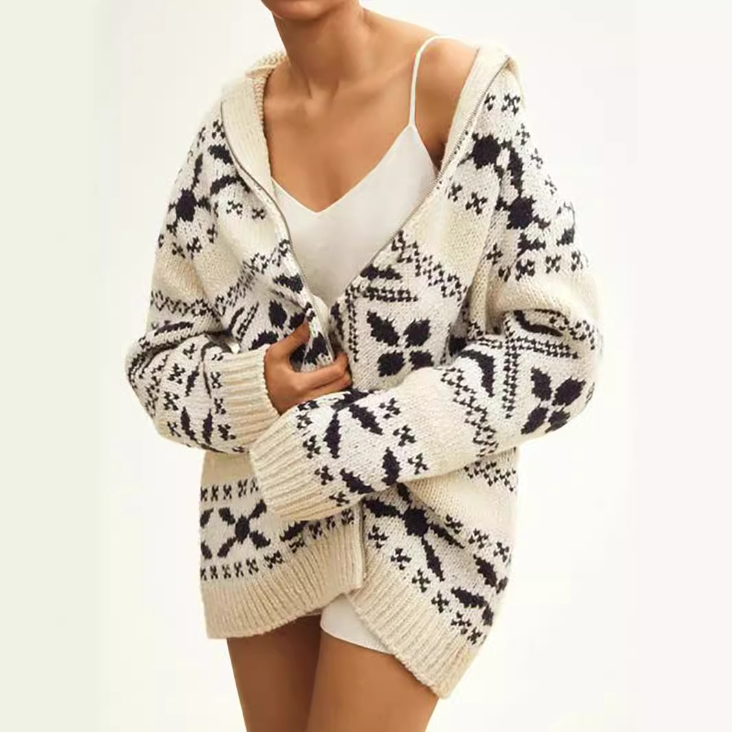 Women's Long Sleeve Knit Cardigan Sweater - Casual Fall Winter SSU-00108