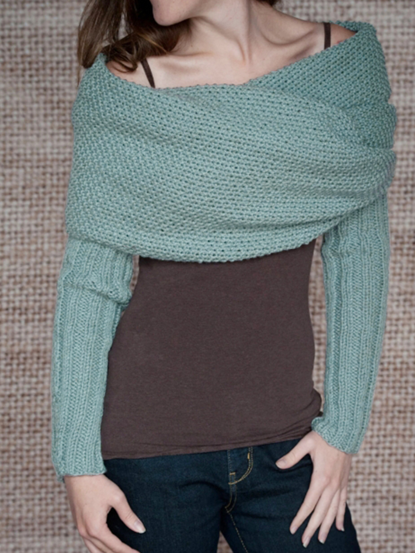 Knit Convertible Scarf Shawl - Textured Casual Fall Winter SSU-00118