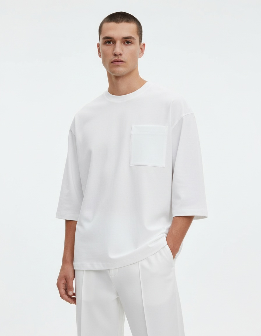 Street Style Printed Two-Piece Short Set for Men's Casual Summer Wear