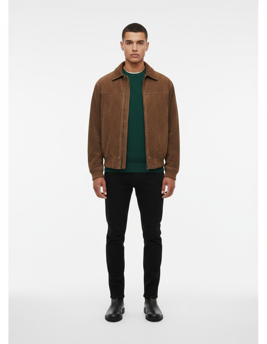 Retro Style Windproof Winter Jacket with Casual Fit for Men's Wear