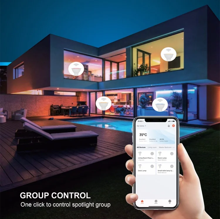 Smart RGB LED Bulb WiFi Dimmable Works with Alexa and Google Home