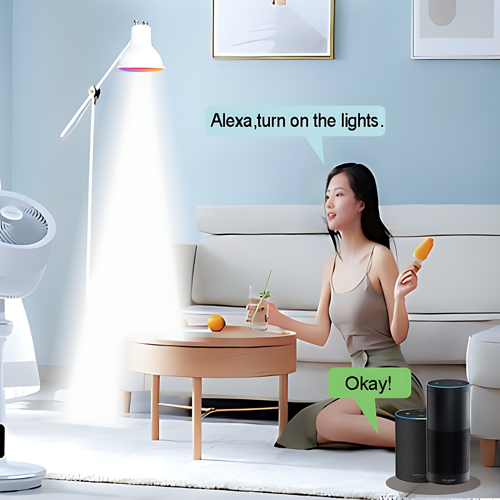 Smart RGB LED Bulb WiFi Dimmable Works with Alexa and Google Home