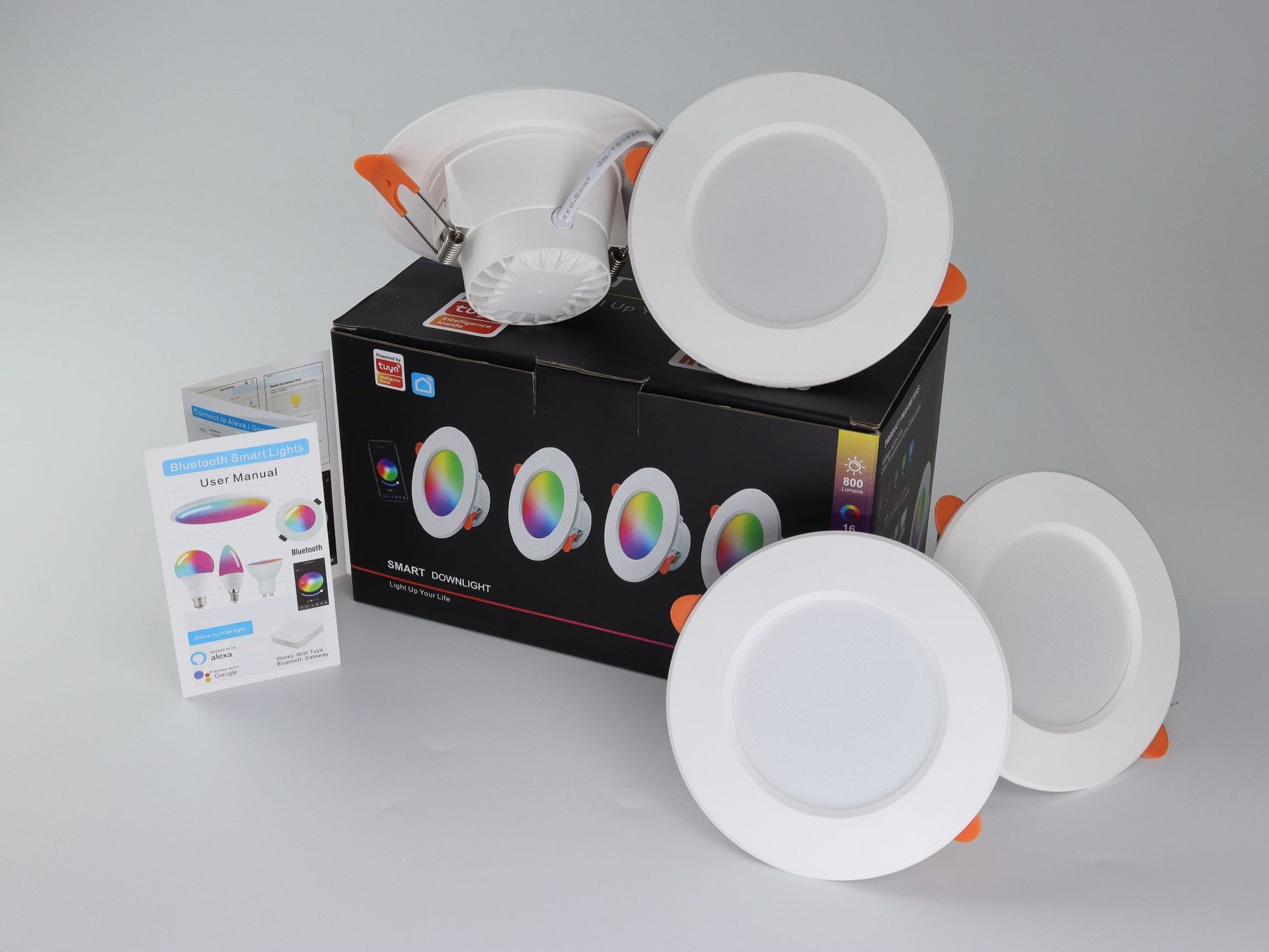 Smart LED Recessed Downlight RGB CCT Dimmable WiFi Bluetooth