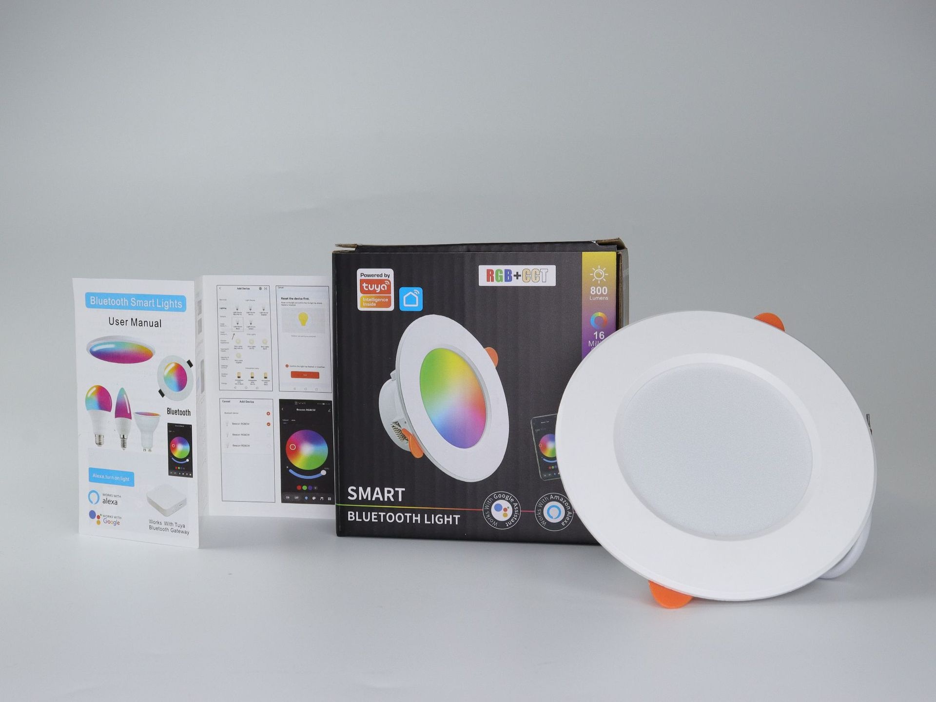 Smart LED Recessed Downlight RGB CCT Dimmable WiFi Bluetooth