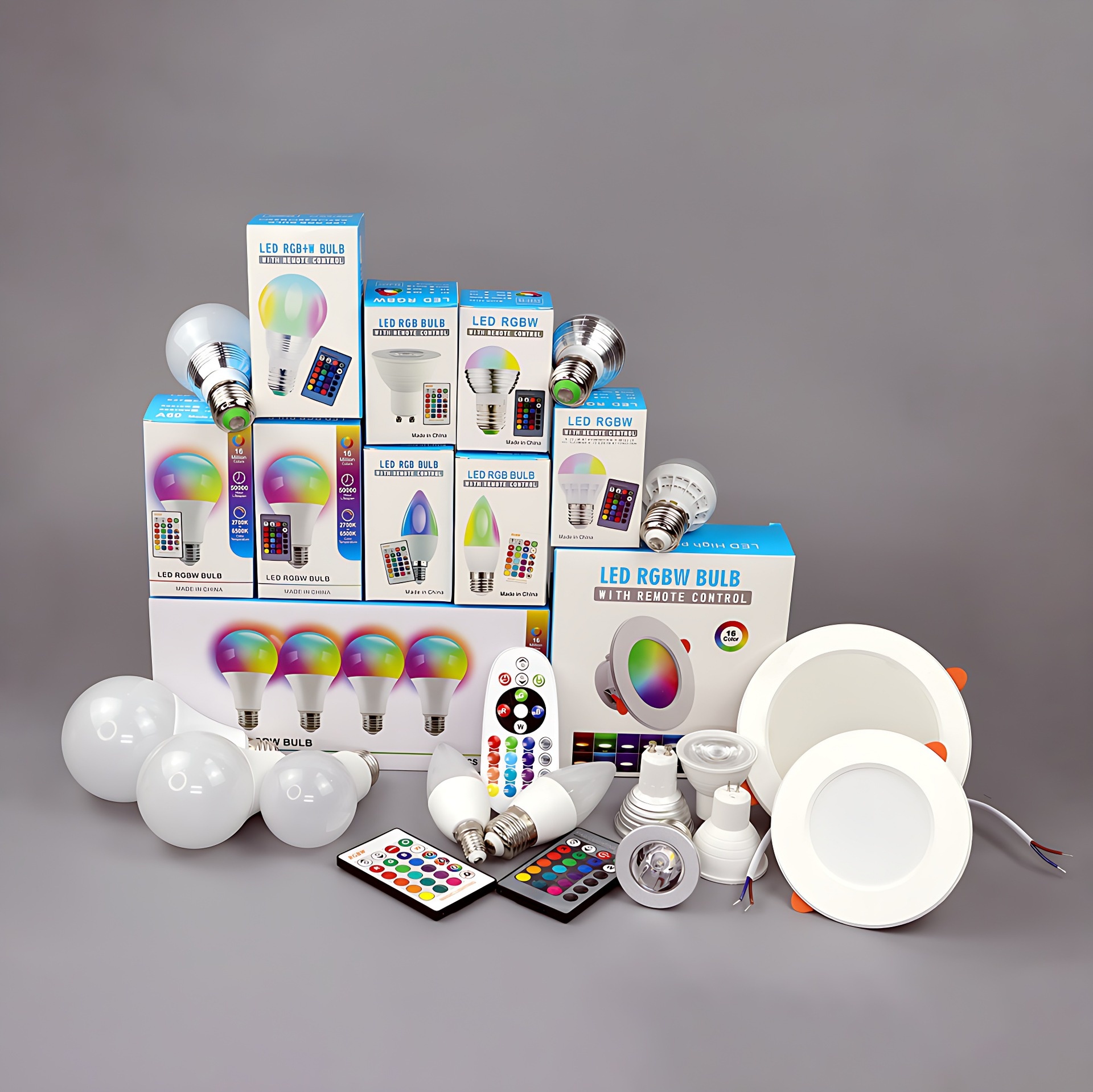 Smart RGB LED Candelabra Bulb E12/E14 Dimmable Color