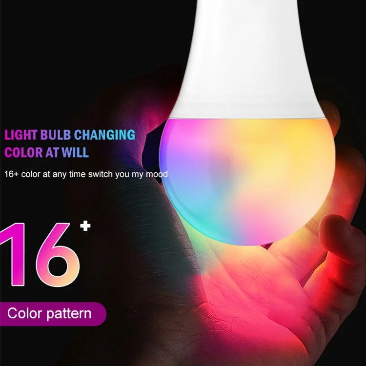 Smart RGB LED Light Bulb E27 with Remote Control and Dimming