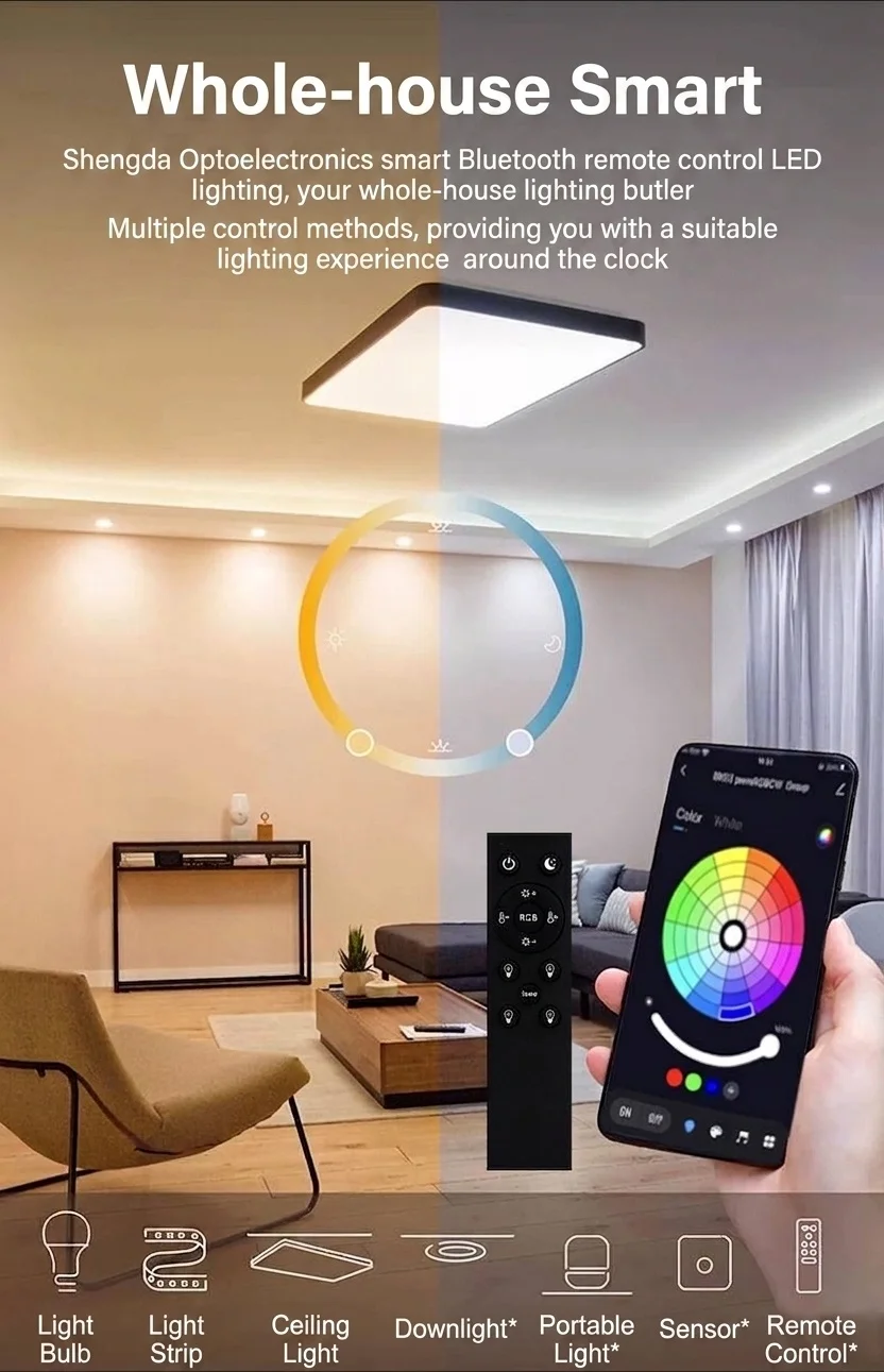 Smart WiFi LED Bulb RGB CCT Dimmable E27/B22 Alexa Google Home