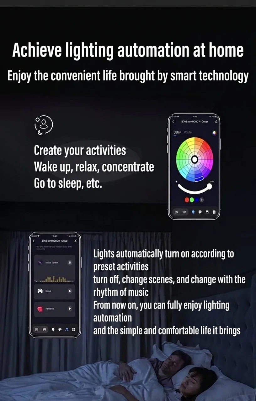 Smart WiFi LED Bulb RGB CCT Dimmable E27/B22 Alexa Google Home