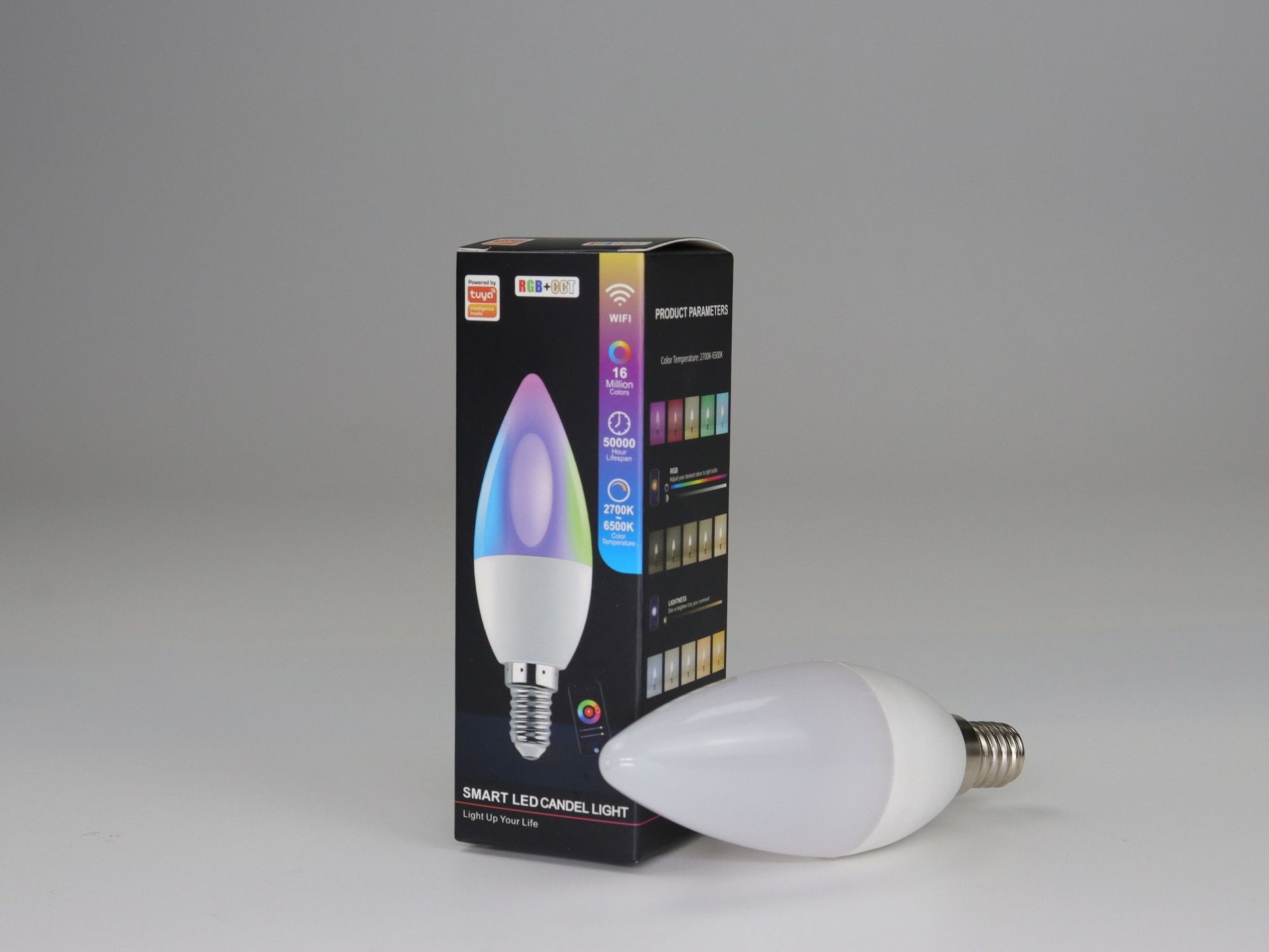 Smart WiFi RGBW LED Candelabra Bulb Alexa and Google Home