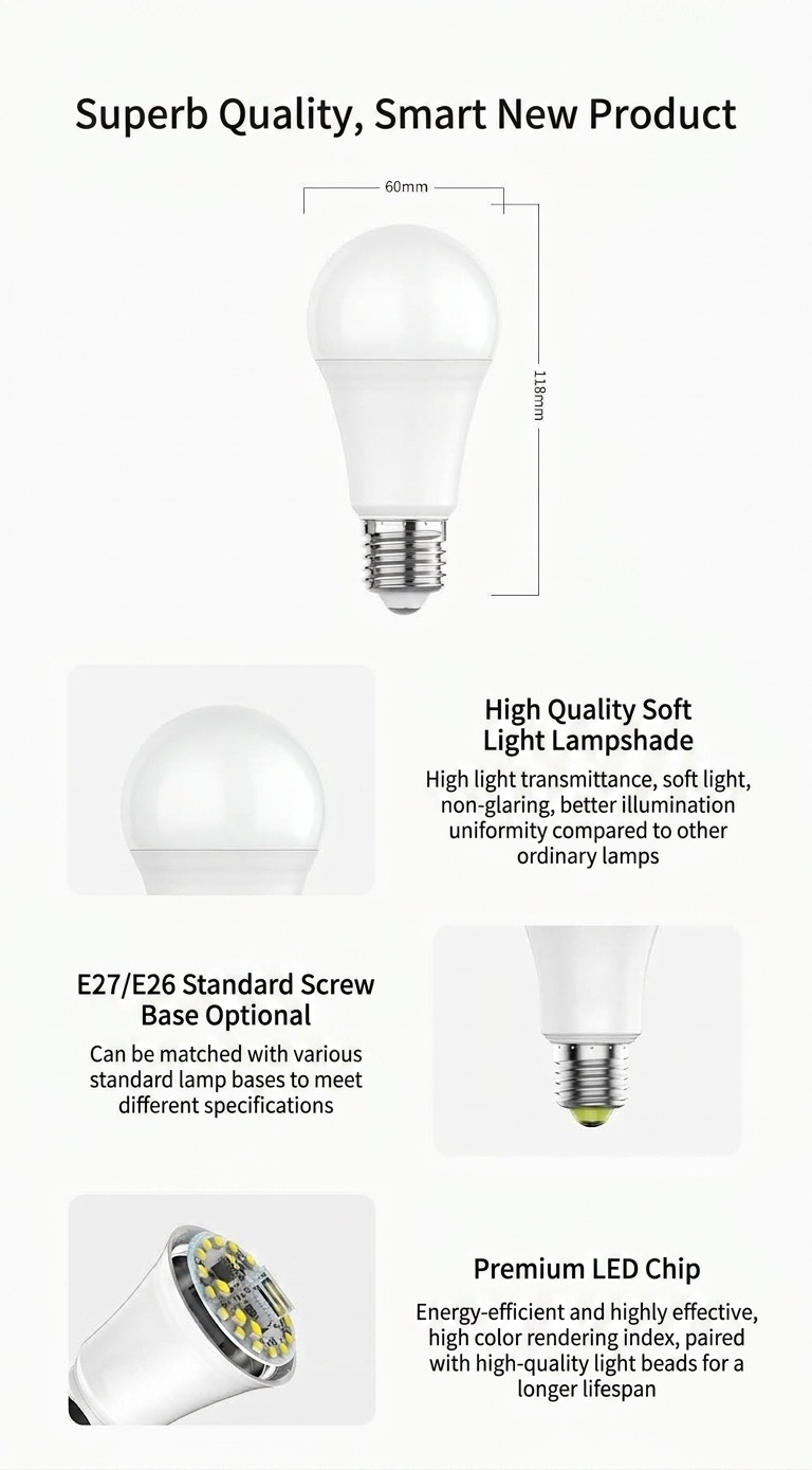 Smart WiFi LED Light Bulb RGB+CCT Dimmable Works with Alexa Google Home