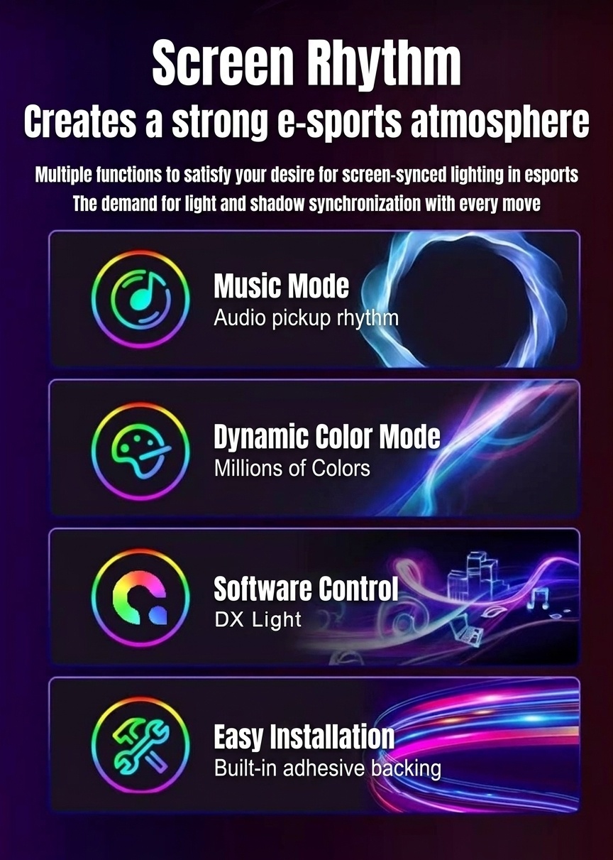 Smart Monitor Backlight LED Strip RGB Sync Gaming Light