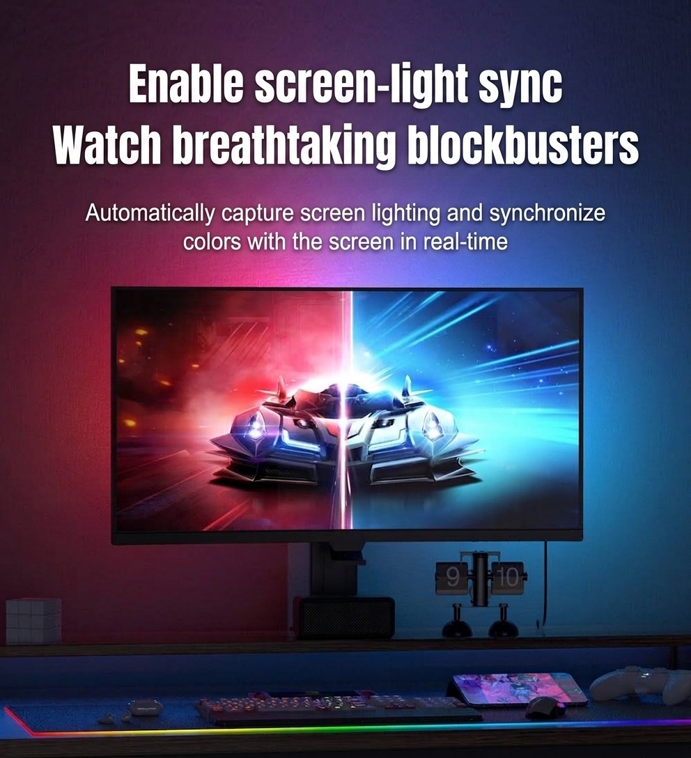 Smart Monitor Backlight LED Strip RGB Sync Gaming Light