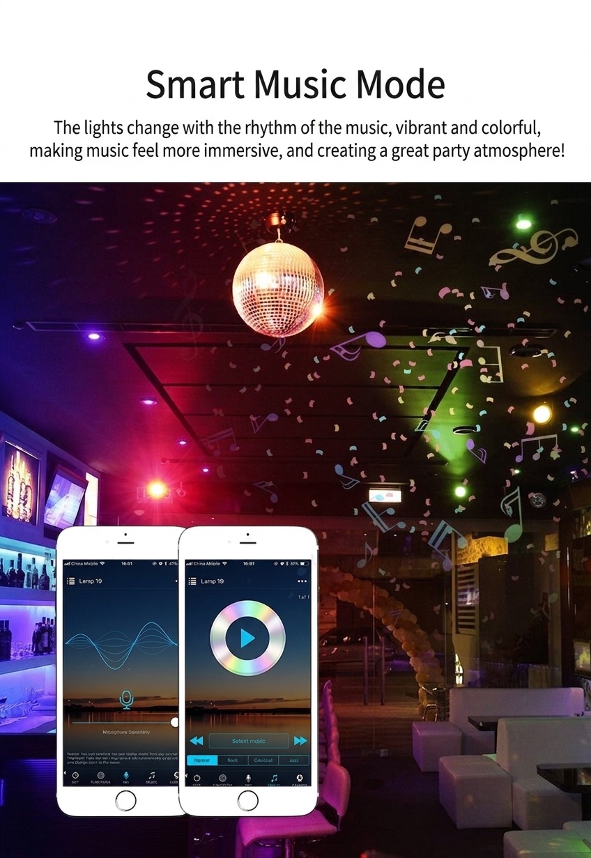 Smart RGB CCT LED Downlight Dimmable Bluetooth Mesh Light