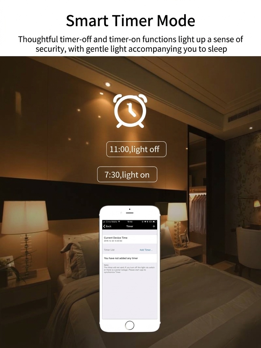 Smart RGB CCT LED Downlight Dimmable Bluetooth Mesh Light