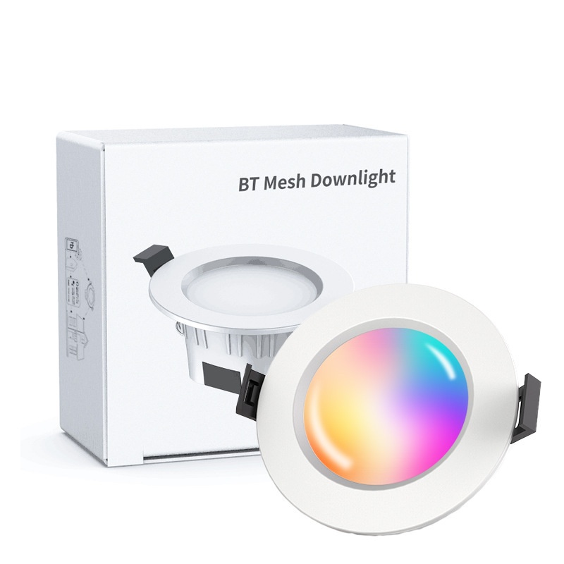 Smart RGB CCT LED Downlight Dimmable Bluetooth Mesh Light