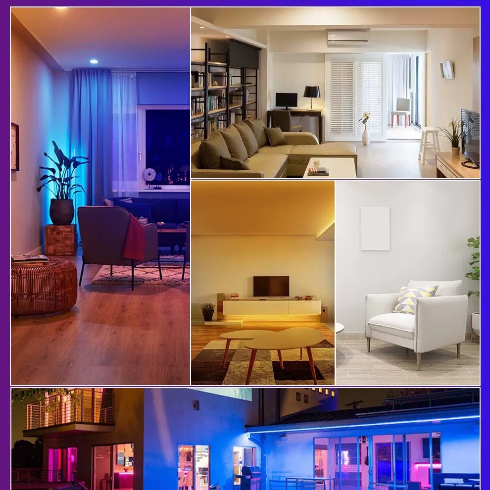 Smart LED Ceiling Light RGB+CCT Dimmable WiFi Alexa Google Home