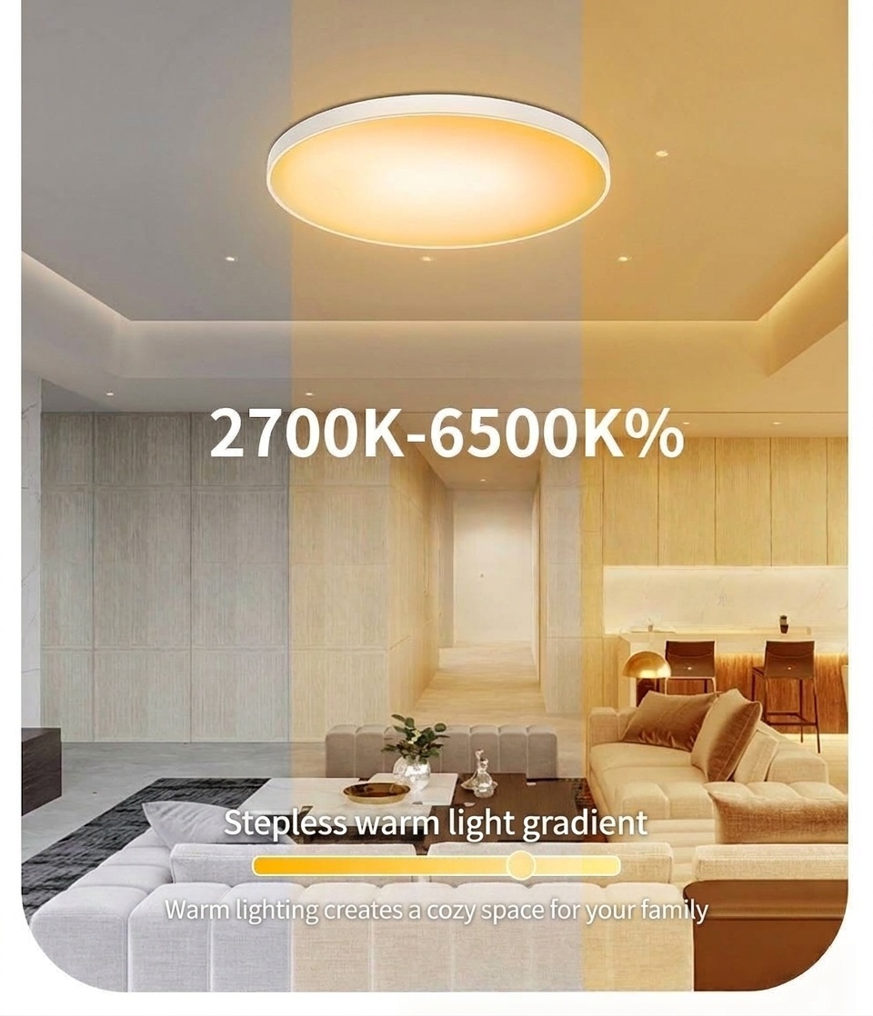 Smart LED Ceiling Light RGB+CCT Dimmable WiFi Alexa Google Home