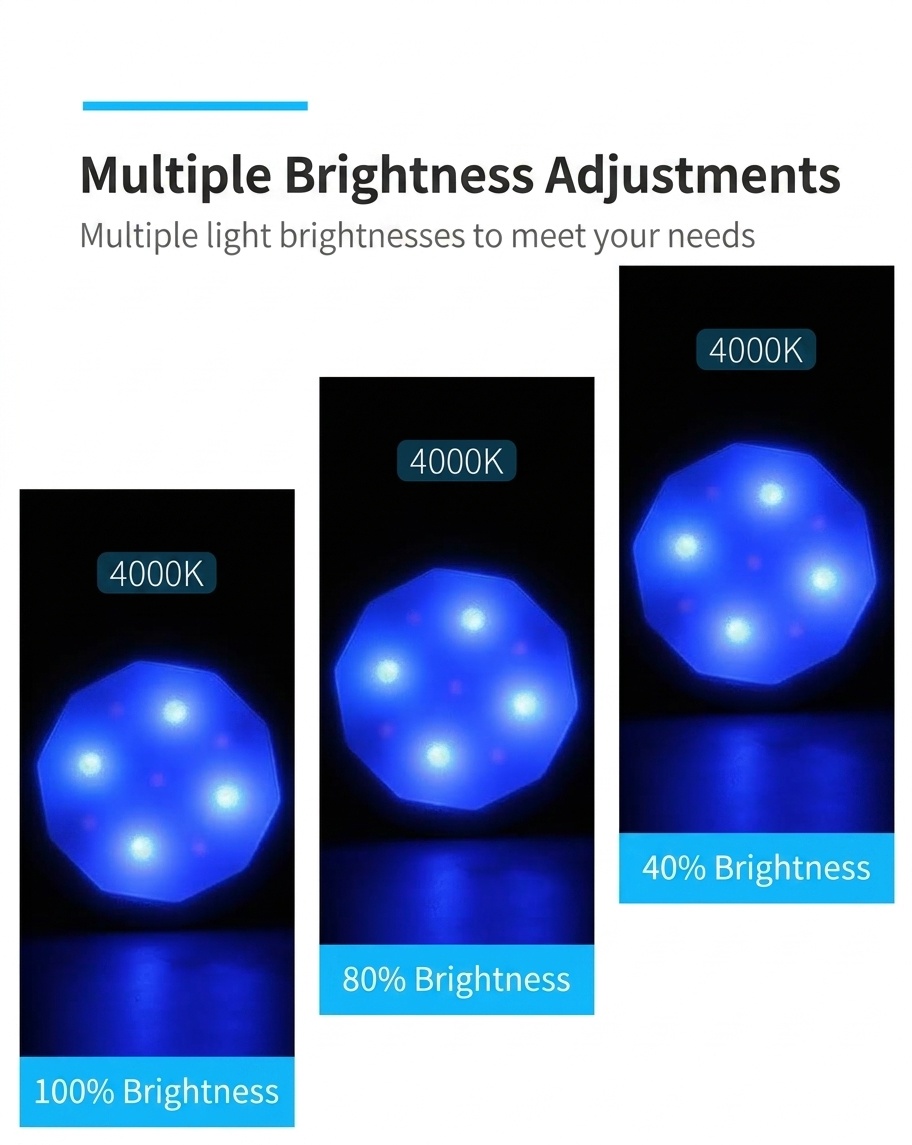 Smart LED Puck Lights RGB Dimmable Under Cabinet Lighting