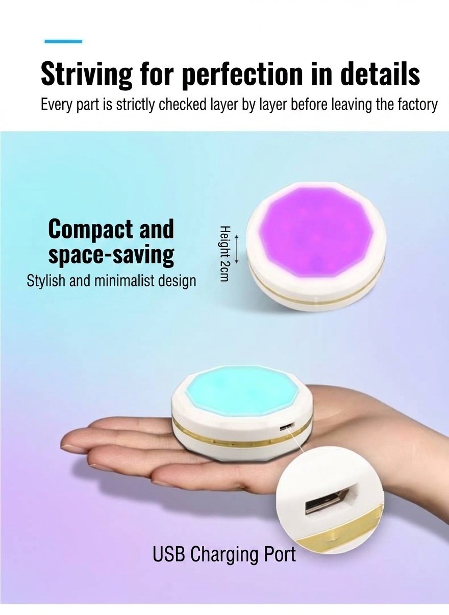 Smart LED Puck Lights RGB Dimmable Under Cabinet Lighting