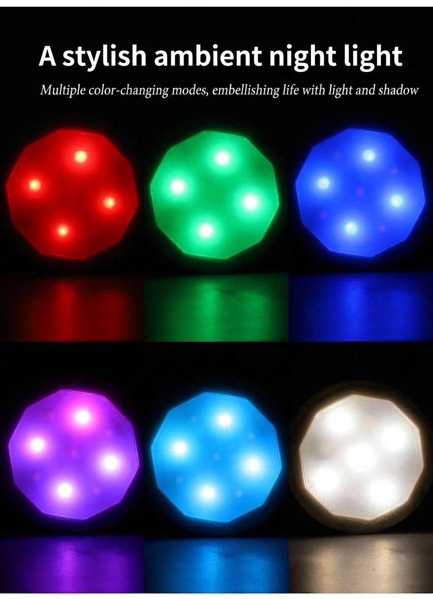 Smart LED Puck Lights RGB Dimmable Under Cabinet Lighting