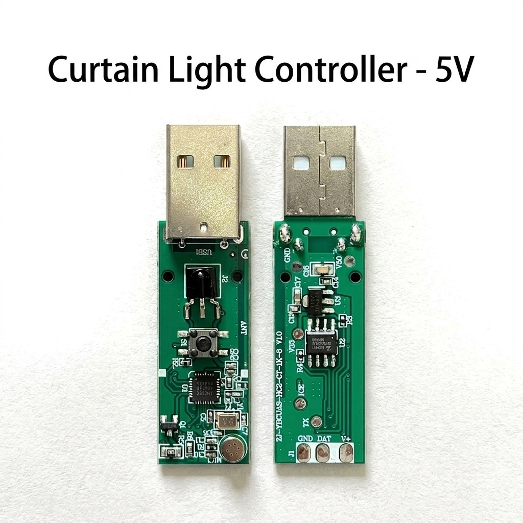 Smart RGB LED Curtain Lights with App and Remote Control