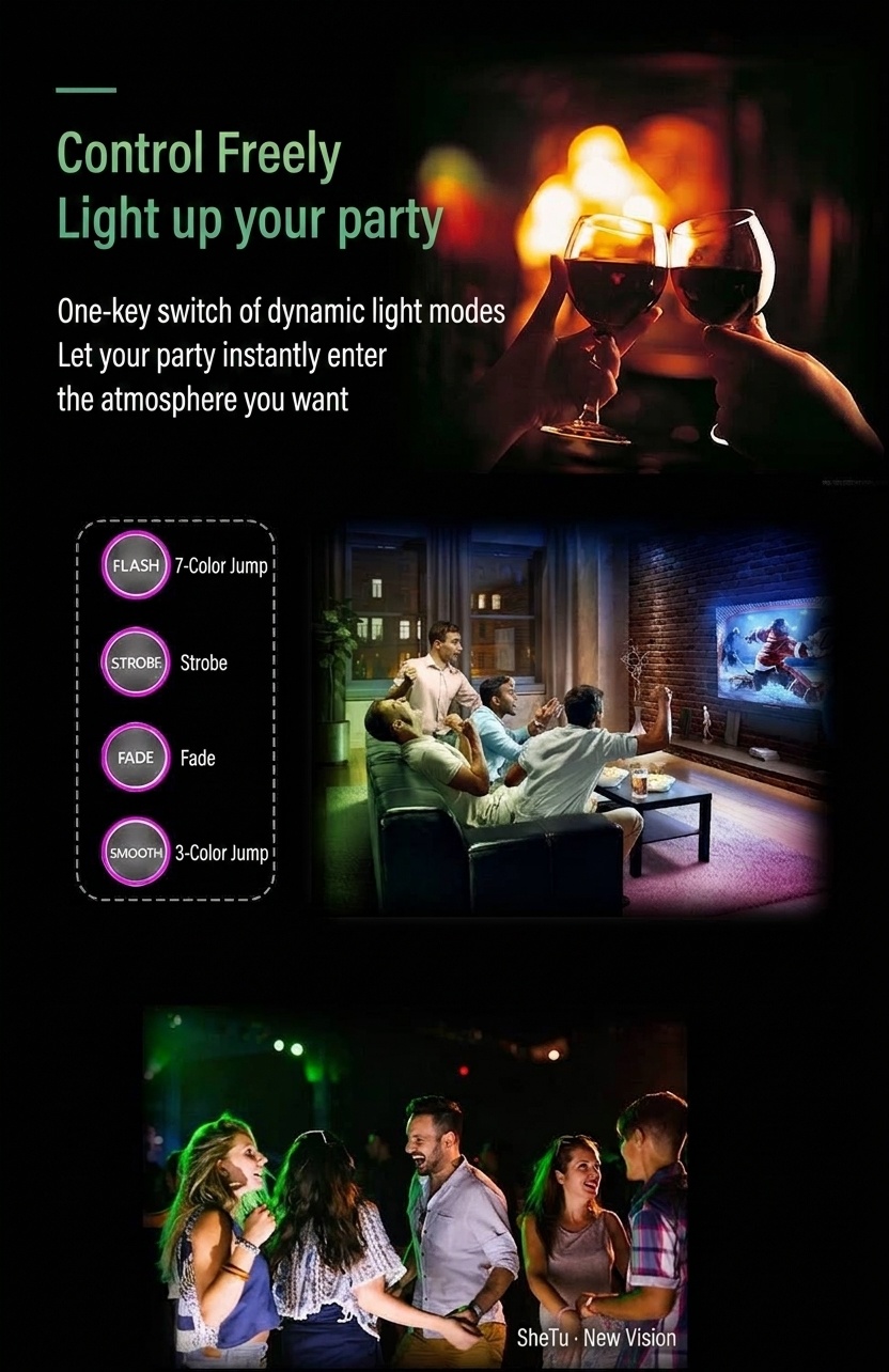 Smart RGB LED Remote Control for Home Lighting and Automation