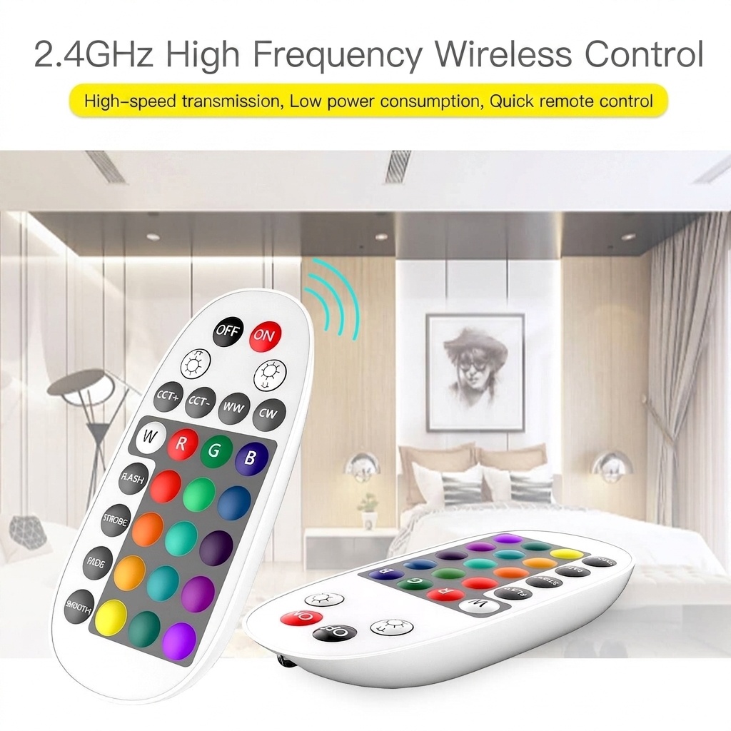 Smart RGB LED Remote Control for Home Lighting and Automation