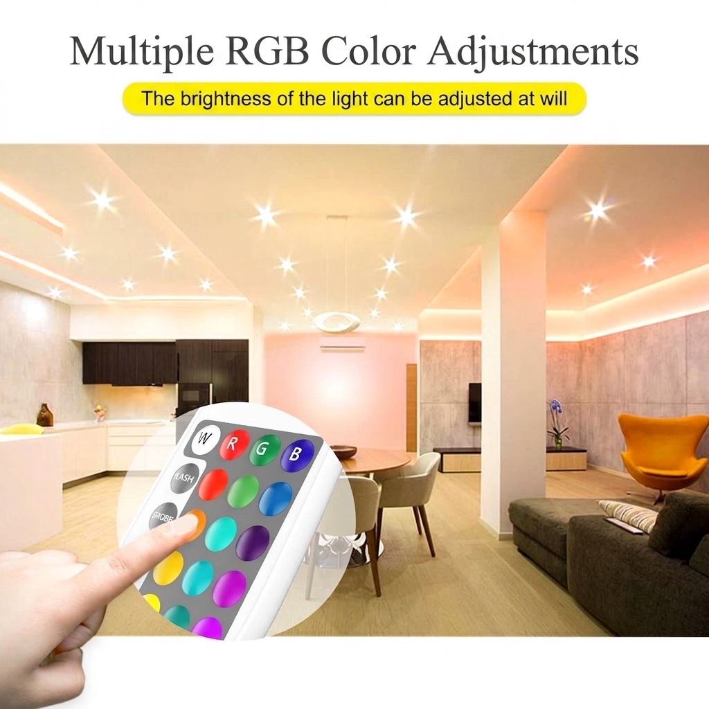 Smart RGB LED Remote Control for Home Lighting and Automation